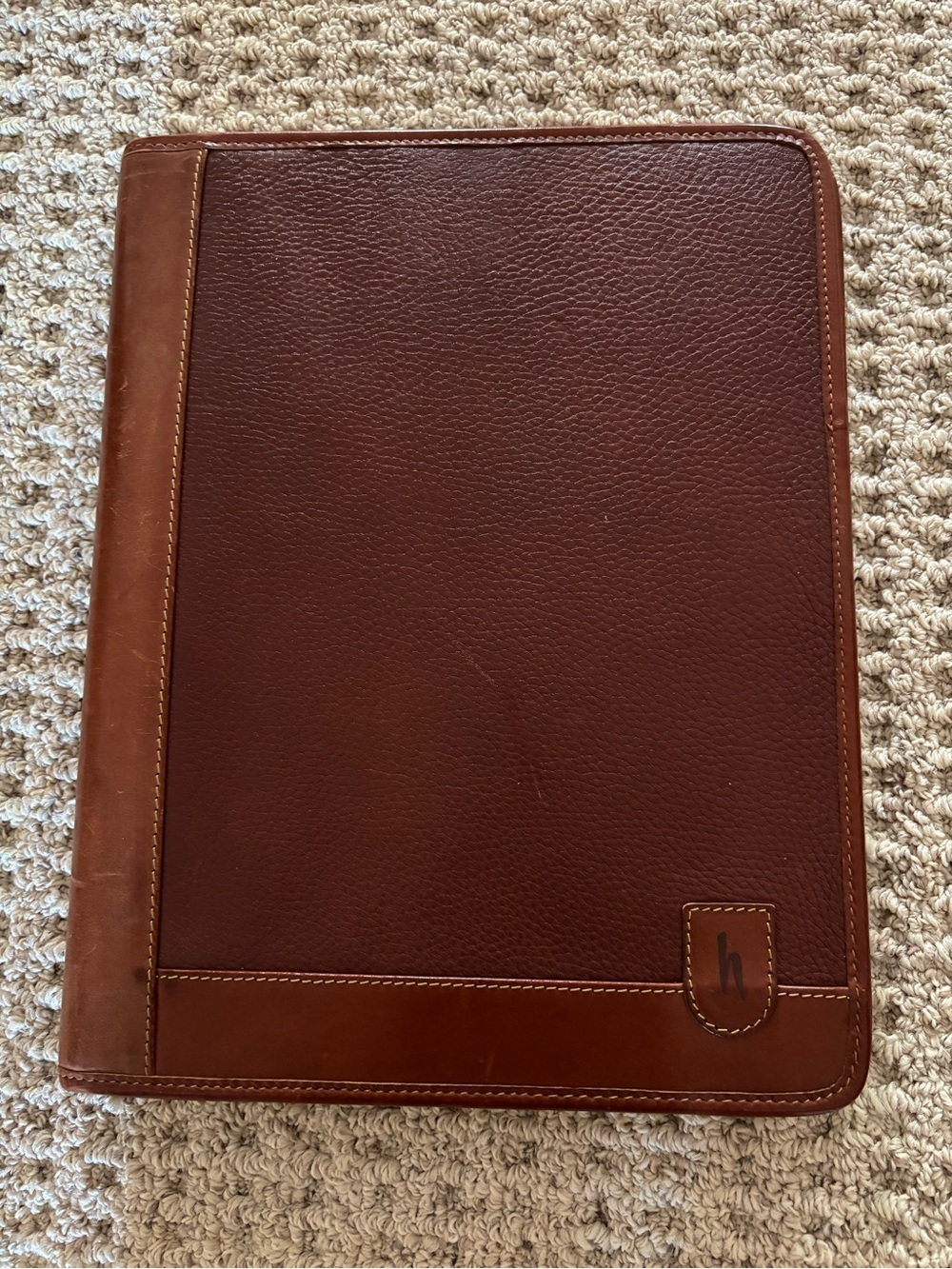 Vintage Hartmann Two tone Leather Business Portfolio